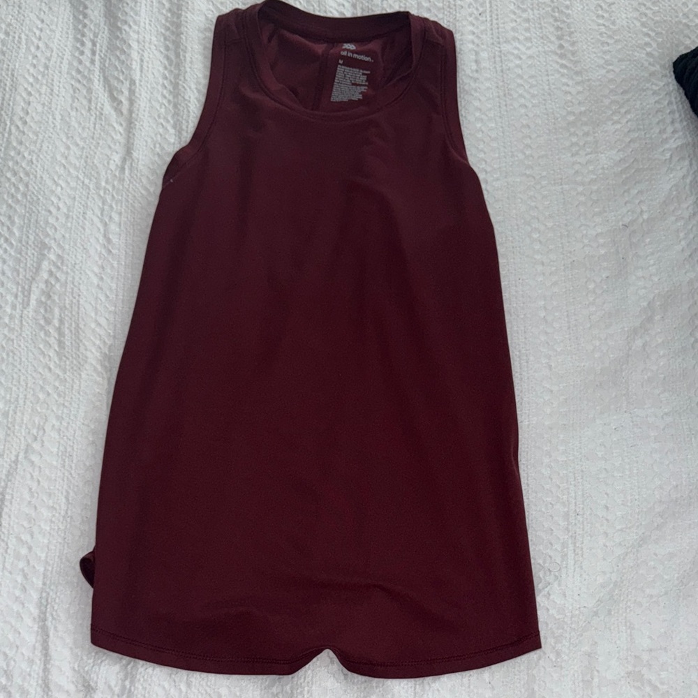All in Motion Maroon Tank Top